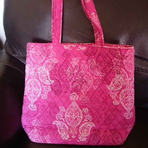 Vera Bradley Small Stamped Paisley Pattern Tote - Picture 3 of 4